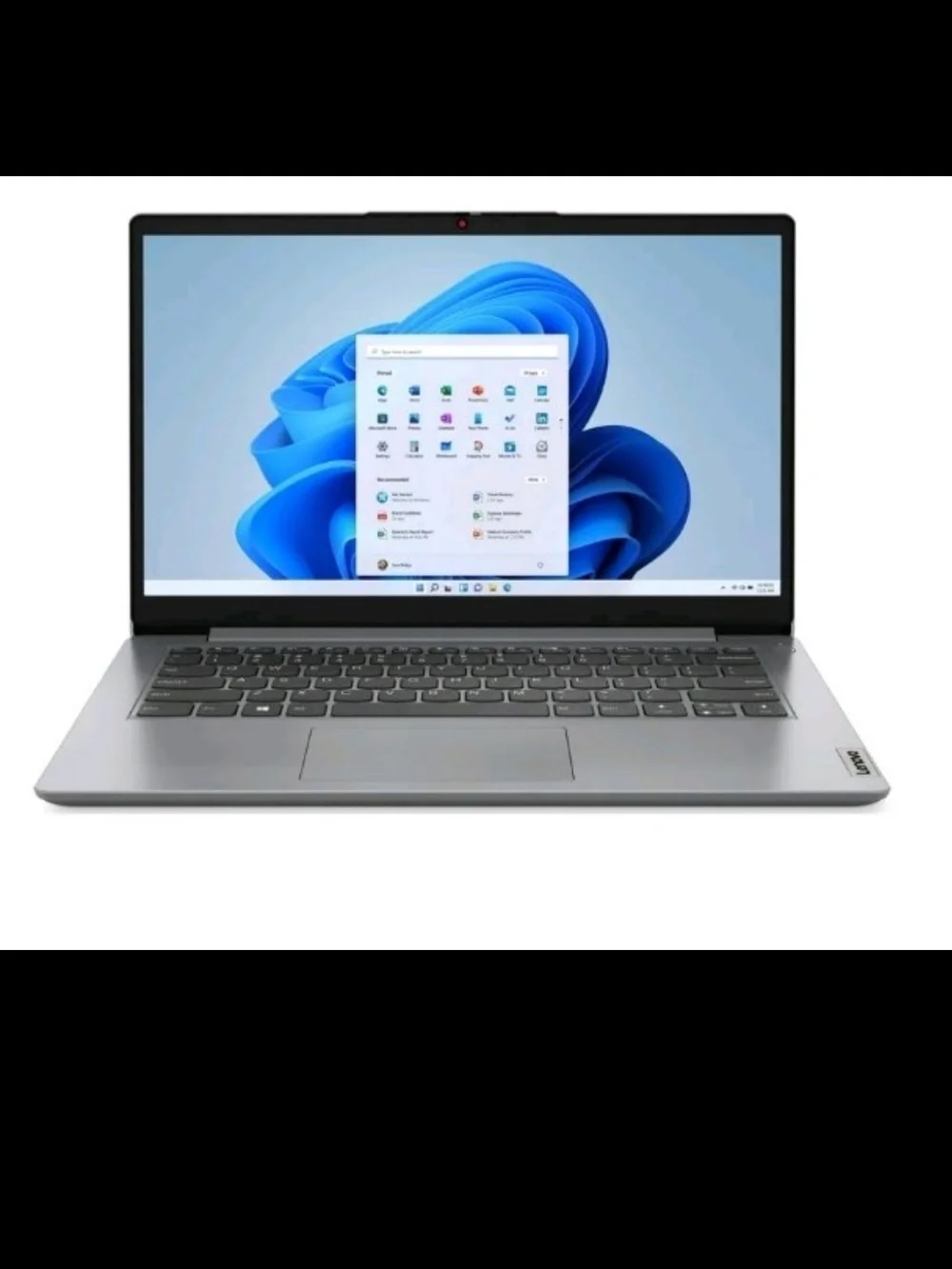 Lenovo Laptop in Silver-Gray Finish with Compact Design